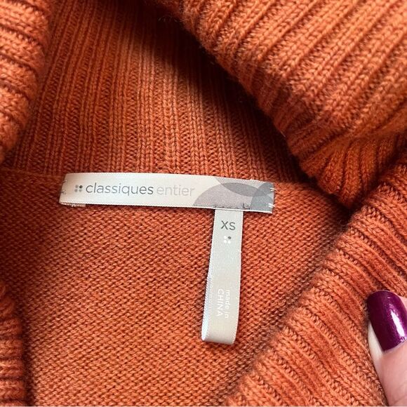 Classiques Entier Burnt Orange Wool Sweater Size XS - Picture 2 of 4